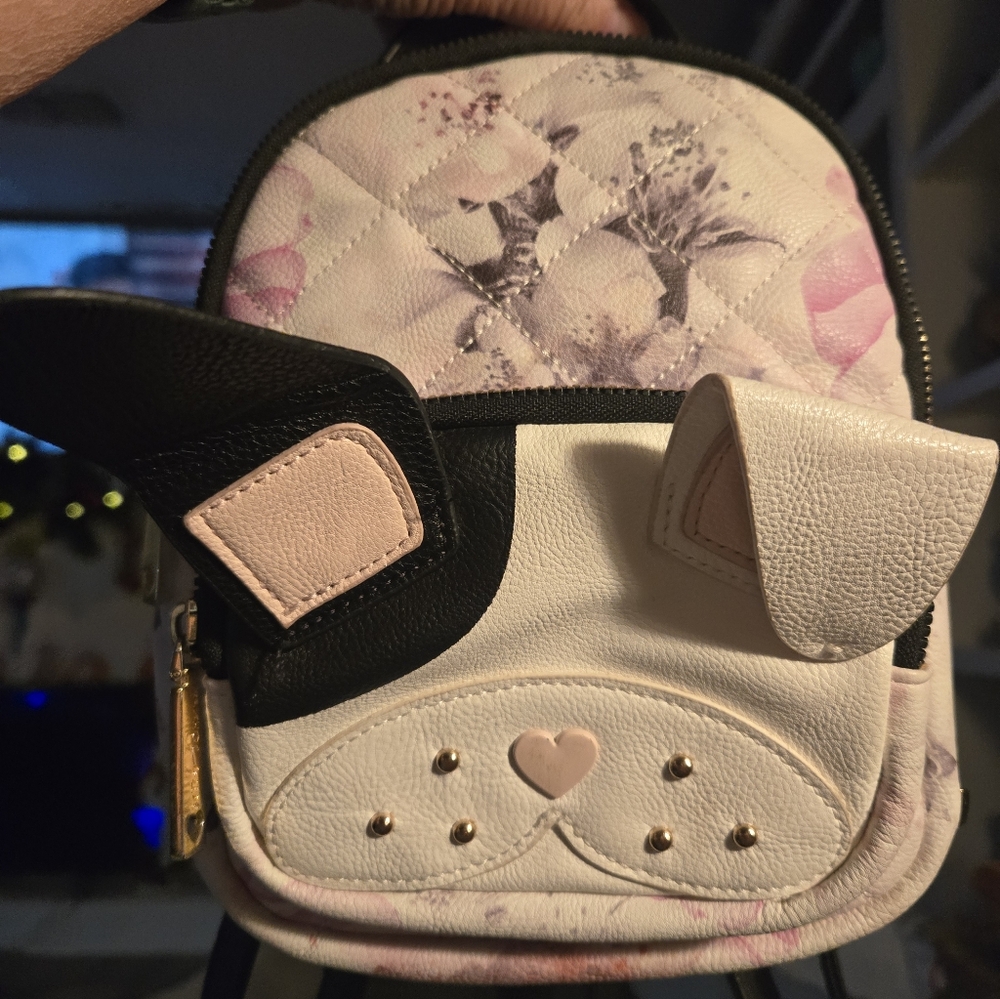 Betsey Johnson Mini Dog Backpack, Frenchie, Terrier
